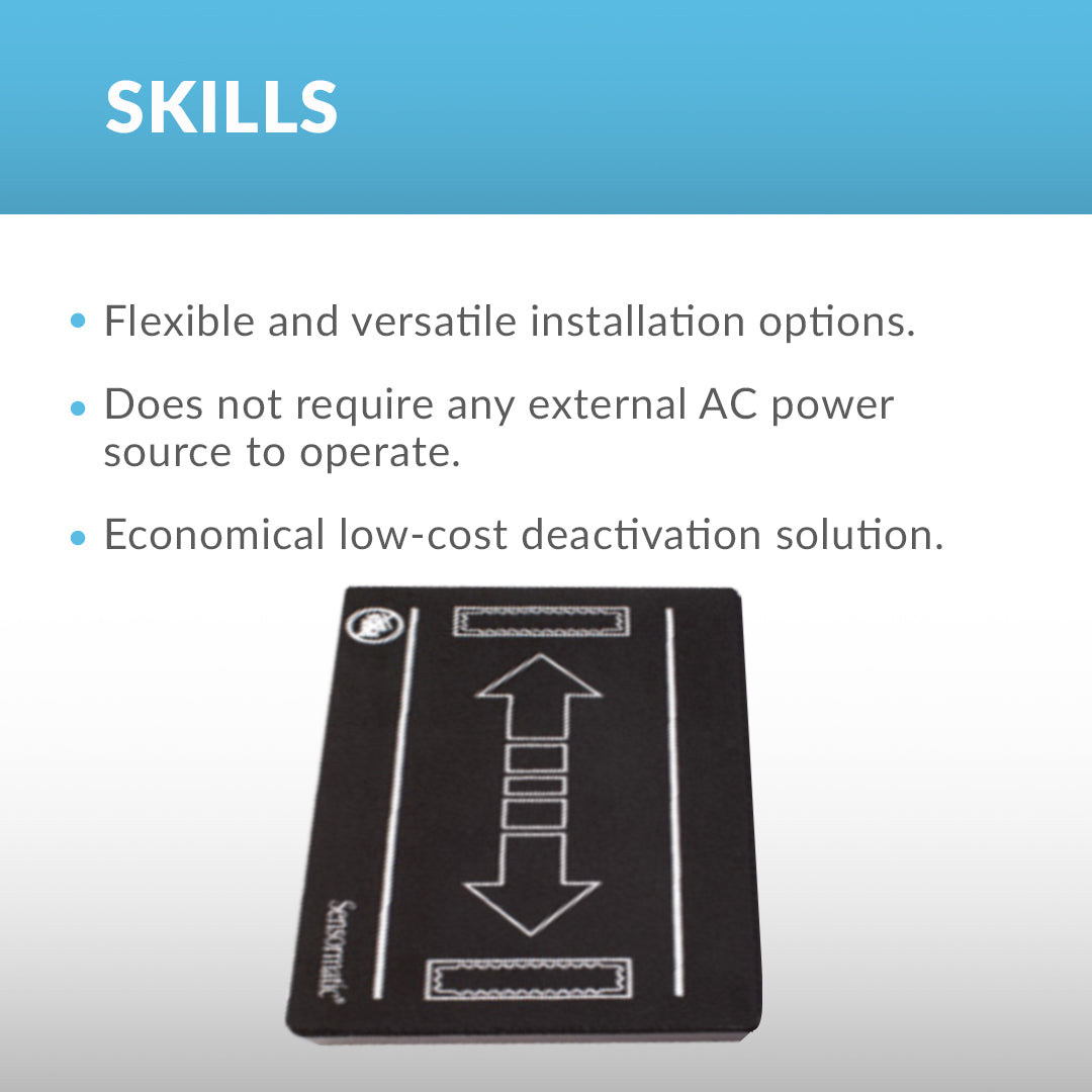 AM Contact Pad Deactivator – Flexible installation, no external power required, and cost-effective security label deactivation.