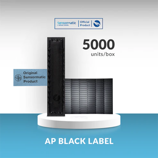AP Sheet Label Black - Case of 5,000 - Original product Sensormatic