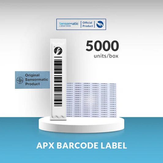 APX Mock Barcode Sheet Label - Case of 5000 - Original Product Sensormatic