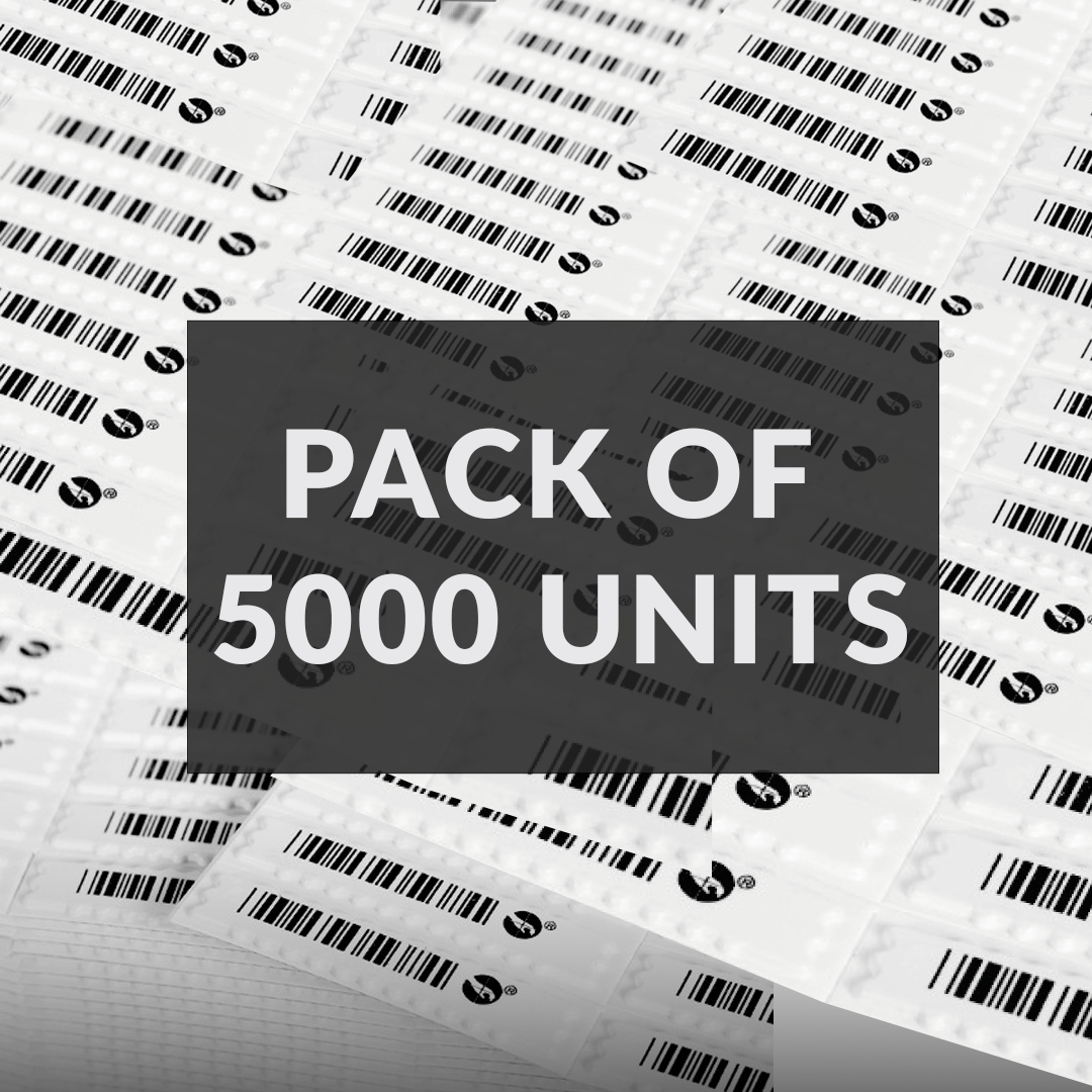 APX Barcode Label by Sensormatic, a pack of 5000 units
