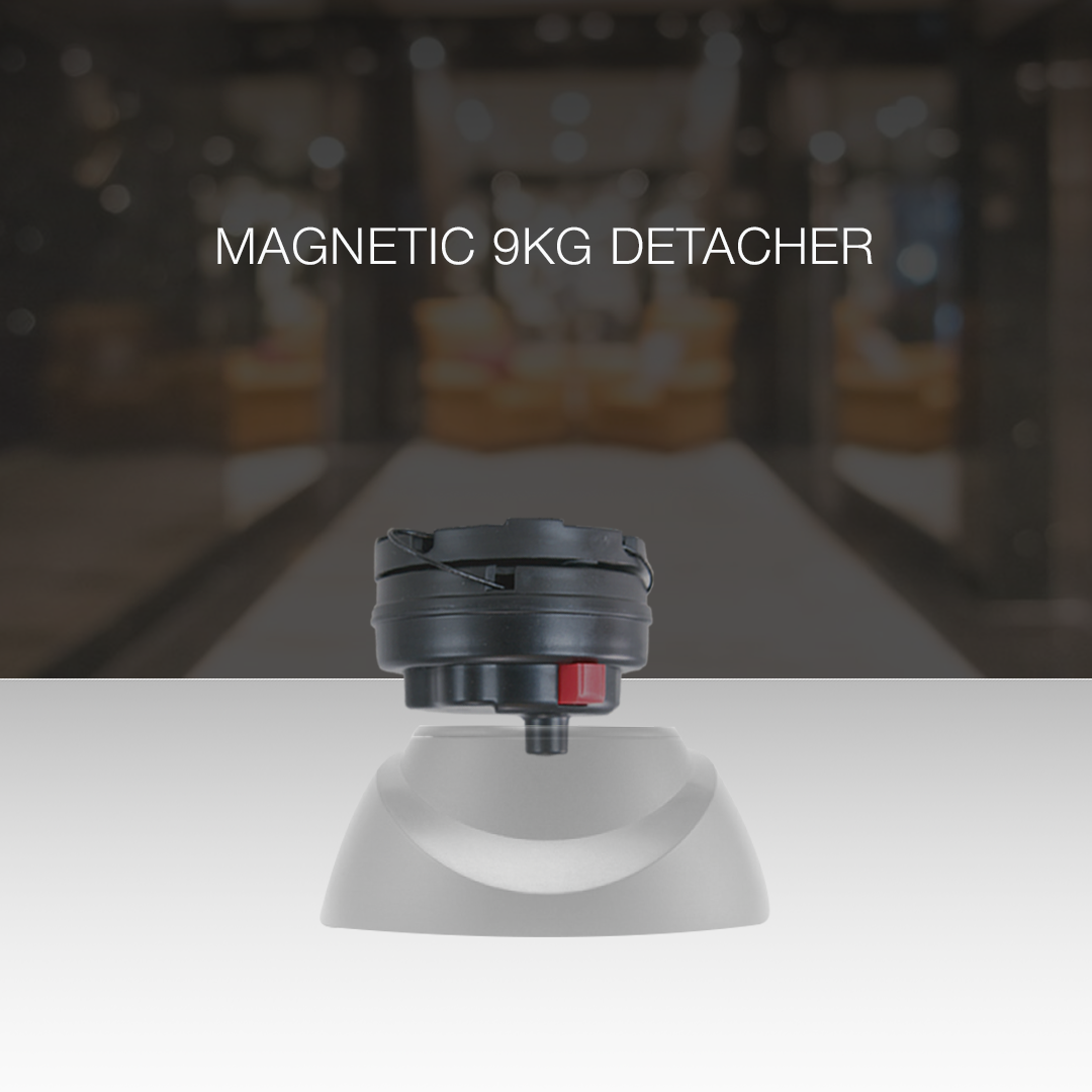 Alarming Wrap being used with the Magnetic 9kg Detacher. Designed for secure and efficient removal of the wrap tag, ensuring quick and safe detachment while maintaining anti-theft protection in retail environments.