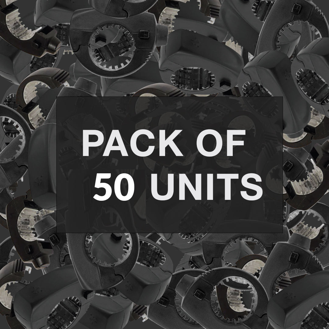Security Bat Tag 9kg – Pack of 50 units for bulk anti-theft protection of sports equipment.