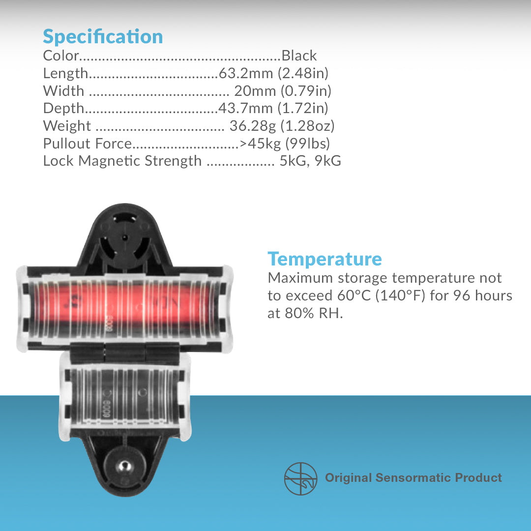 Golf Club Security Tag 9kg – Technical specifications and temperature storage guidelines for optimal performance.