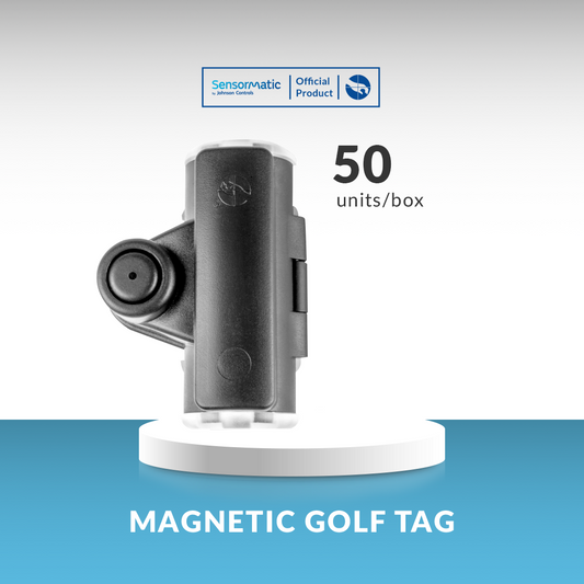 Golf Club Security Tag 9kg – Pack of 50 units per box for high-value golf equipment protection.
