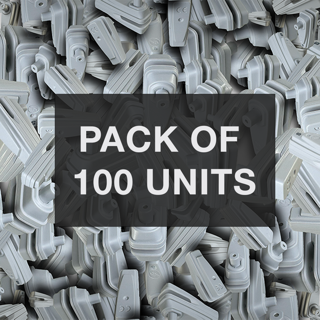 Infuzion Magnetic Tag – Pack of 100 units. Bulk pack offering reliable magnetic anti-theft protection for a wide range of retail products, ensuring effective loss prevention and security.