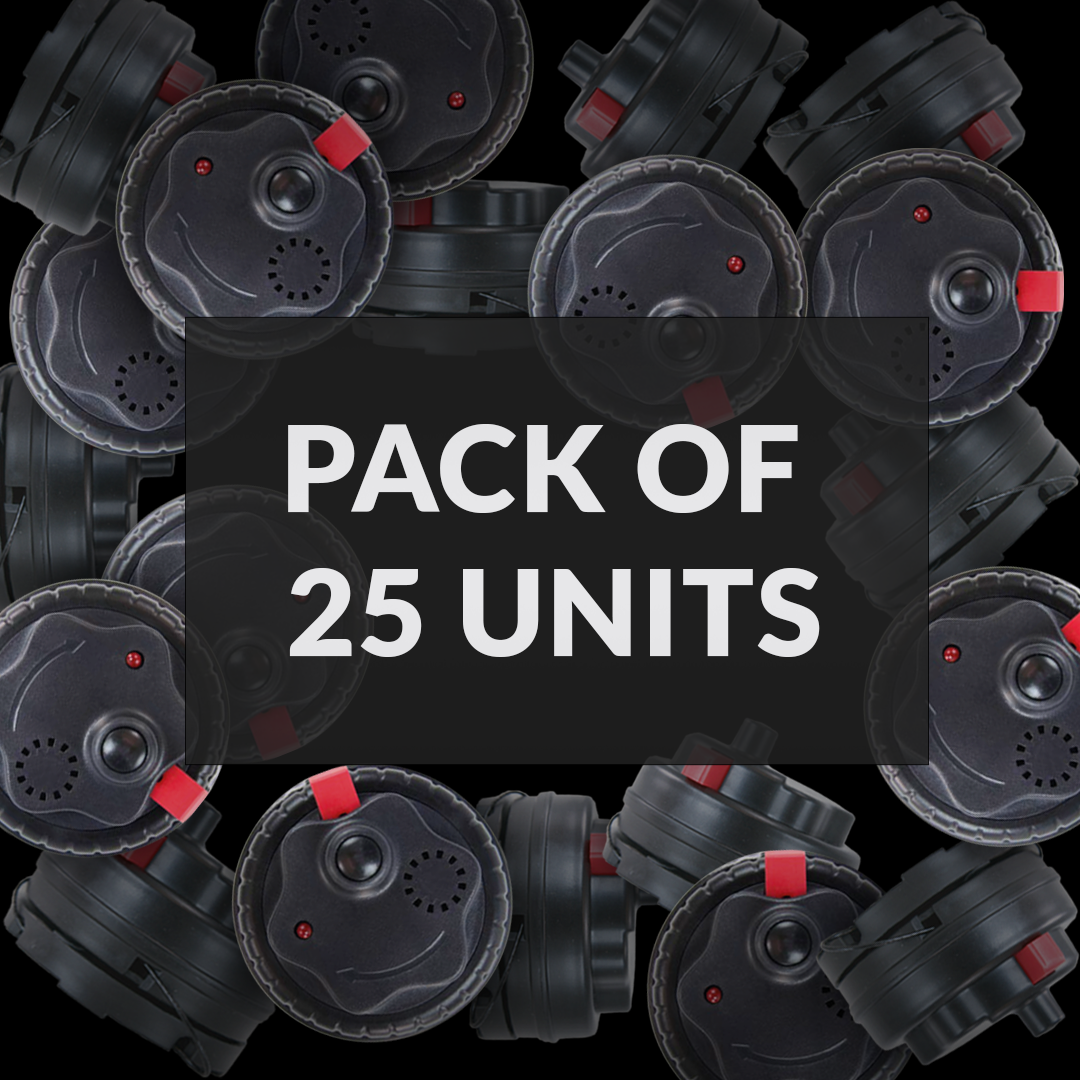Alarming Wrap – Pack of 25 units. Bulk pack offering reliable anti-theft protection with alarm features for a variety of retail items, ensuring effective security and loss prevention.