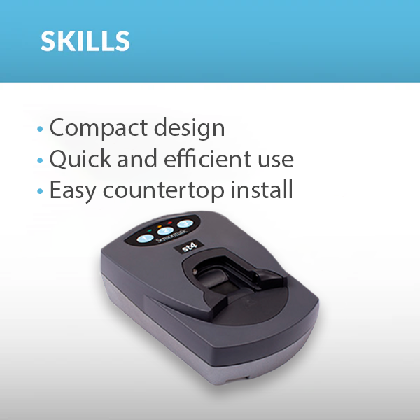 Supertag 4 Power Sensormatic Detacher – Compact design, fast and efficient tag removal, and easy countertop installation.