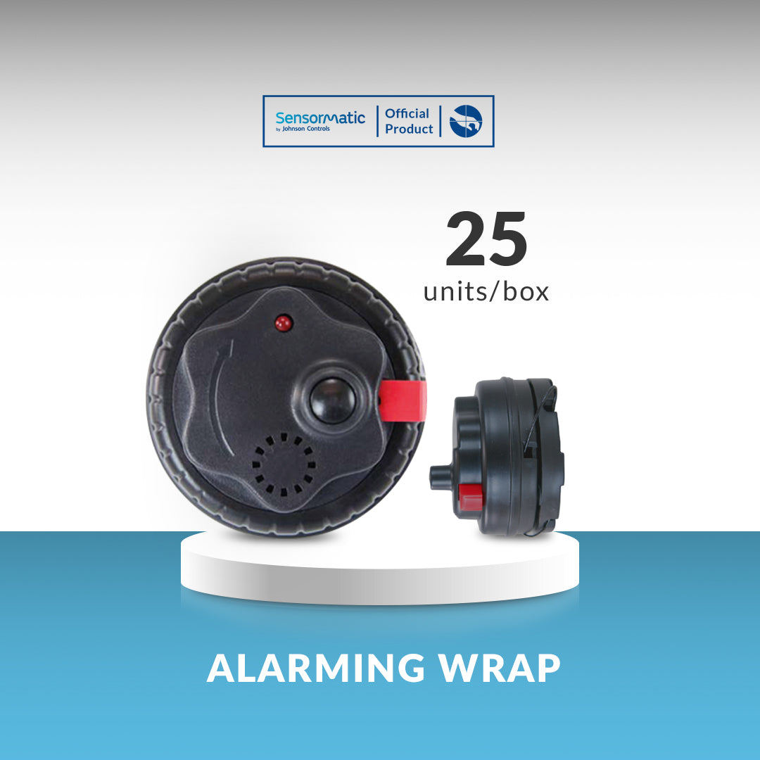 Alarming Wrap – 25 units per box. High-security anti-theft wrap designed to provide effective protection for retail items, featuring an alarm system that triggers when tampered with or removed.