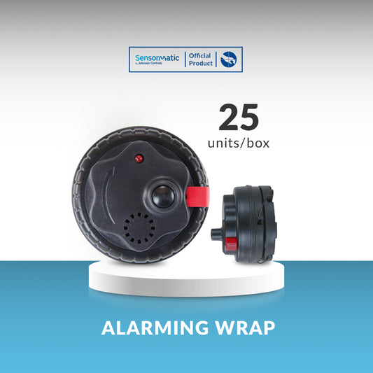 Alarming Wrap – 25 units per box. High-security anti-theft wrap designed to provide effective protection for retail items, featuring an alarm system that triggers when tampered with or removed.