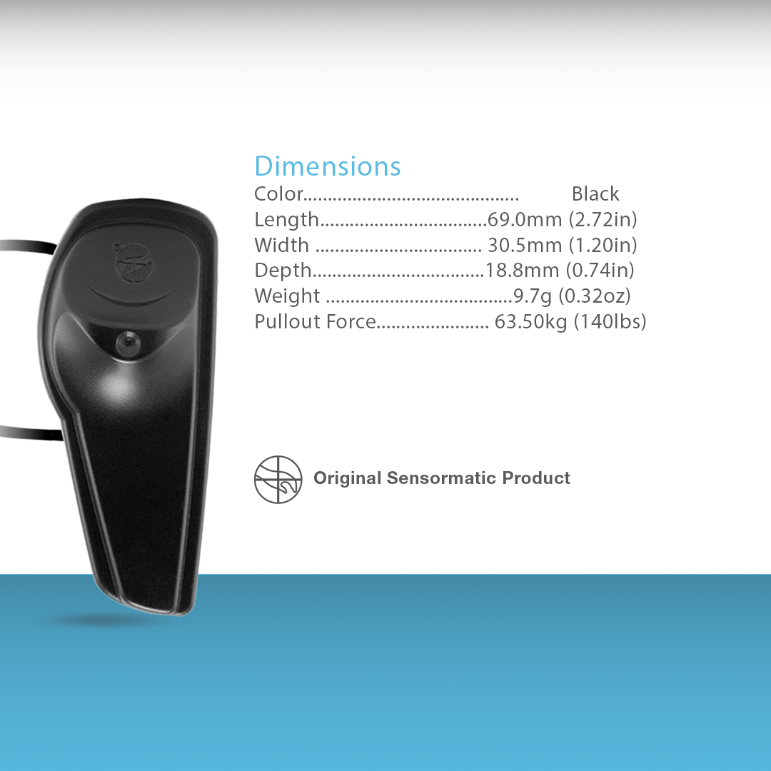 SuperTag III Integral Lanyard Black - Original Product Sensormatic