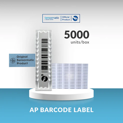 AP Mock Barcode Sheet Label - Case of 5000 - Original product Sensormatic