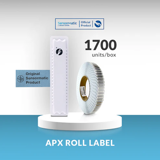 APX White Label on Roll - Case of 1700 - Original Product Sensormatic