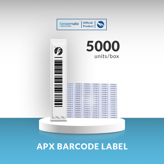 APX Mock Barcode Sheet Label - Case of 5000 - Original Product Sensormatic