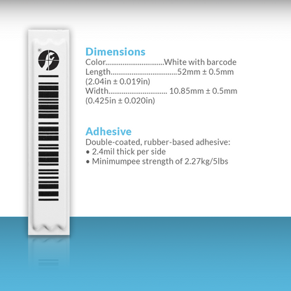 APX Mock Barcode Sheet Label - Case of 5000 - Original Product Sensormatic