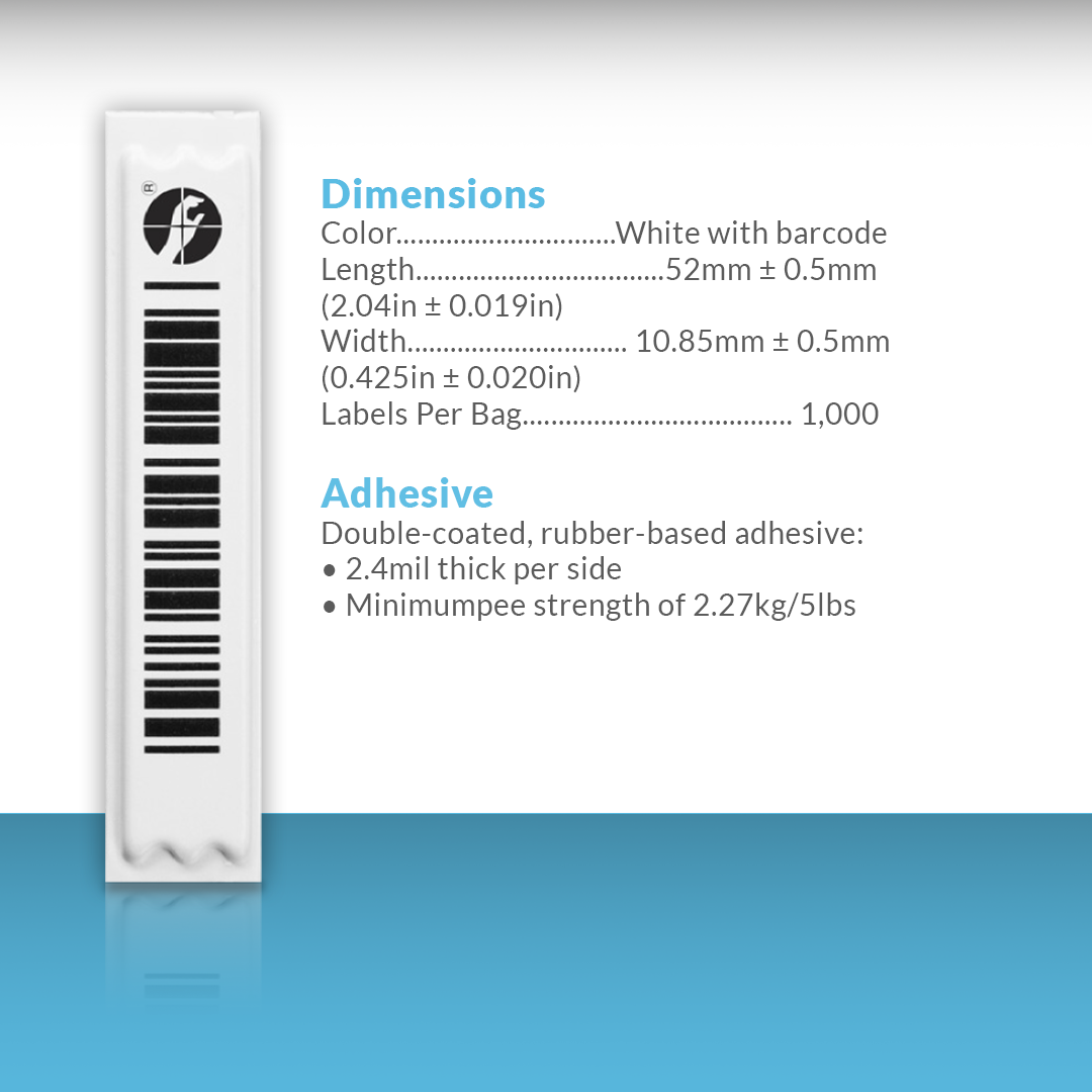 Security Label APX barcode - Anti Theft Tag - Sensormatic Loss Prevention