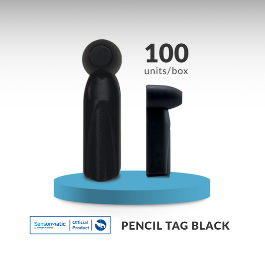 Magnetic 9kG Pencil Black Tag - Pack of 100 - Original Product Sensormatic