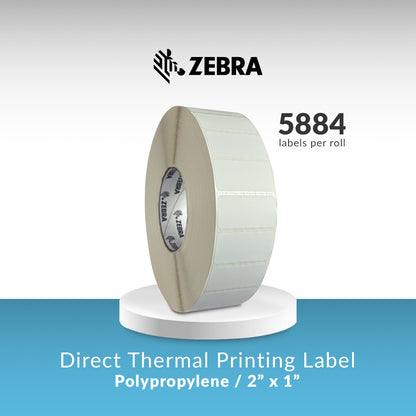 Direct Thermal Zebra Label 2x1