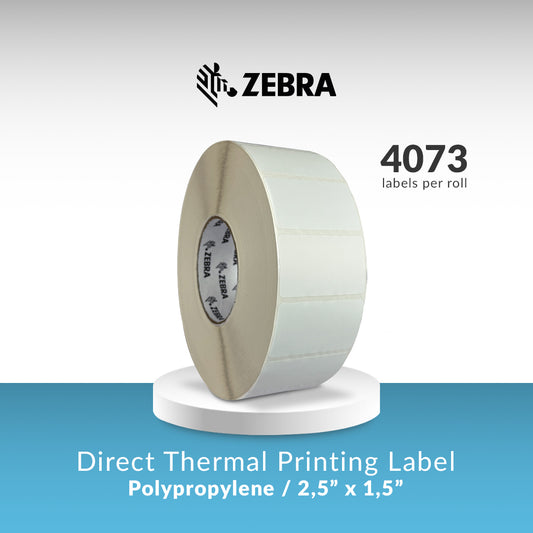 Direct Thermal Zebra Label 2.5x1.5