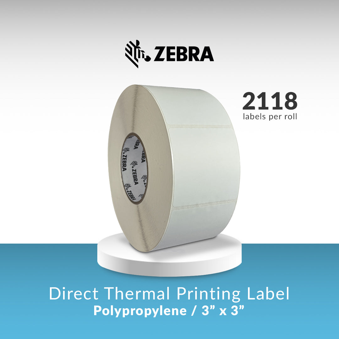 Direct Thermal Zebra Label 3x3