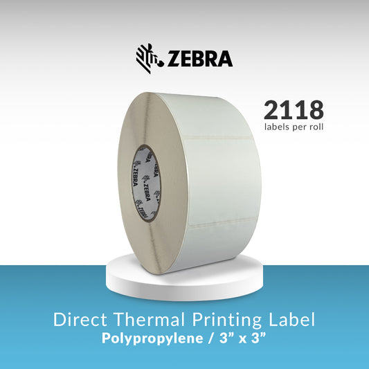 Direct Thermal Zebra Label 3x3