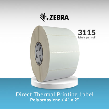 Direct Thermal Zebra Label 4x2 2