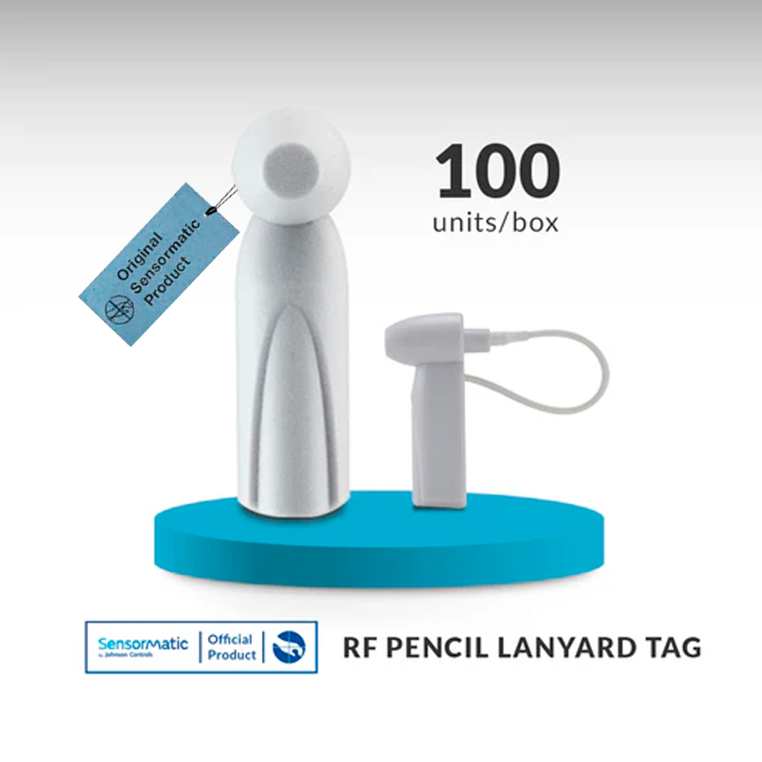 RF Magnetic 9kG Pencil Lanyard Tag - Pack of 100 - Original Product Sensormatic