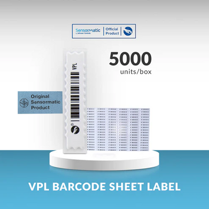 VPL Barcode Sheet Label - Original Product Sensormatic