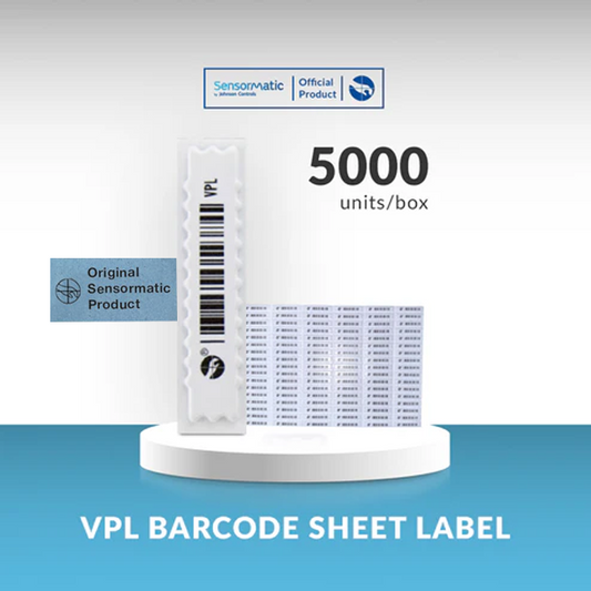 VPL Barcode Sheet Label - Original Product Sensormatic