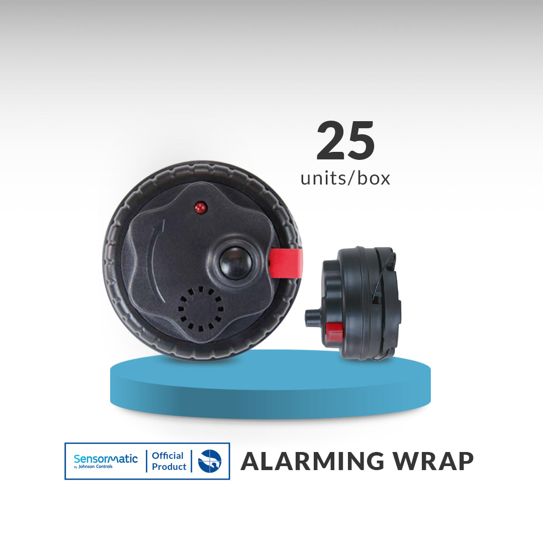 2-Tone Alarming Wrap 5kG - Black - Pack of 25 - Original Product Sensormatic