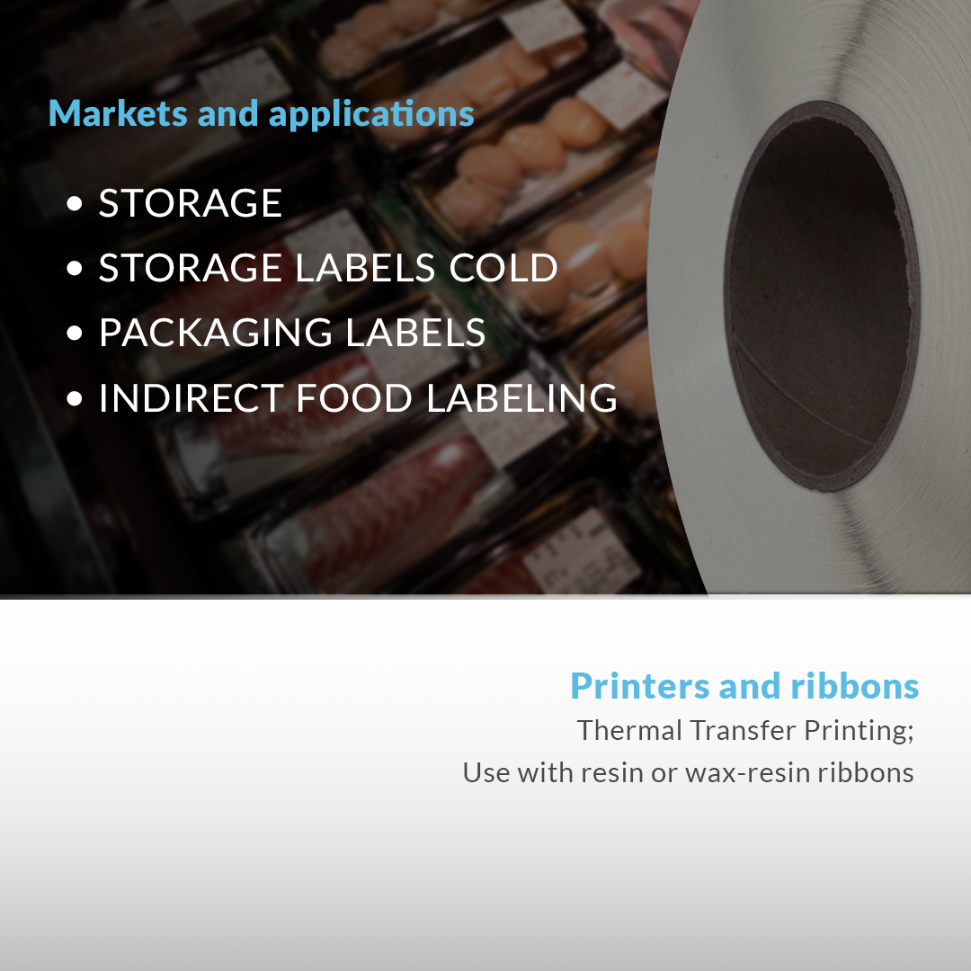 Sato SF 100 Thermal Transfer Synthetic Labels / High quality Labels for all-temperatures / Size: 3" x 2"