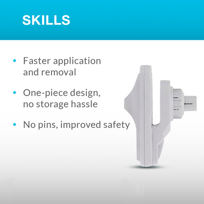 Durable InFuzion SuperTag 4 light gray housing designed for high-impact retail loss prevention.
