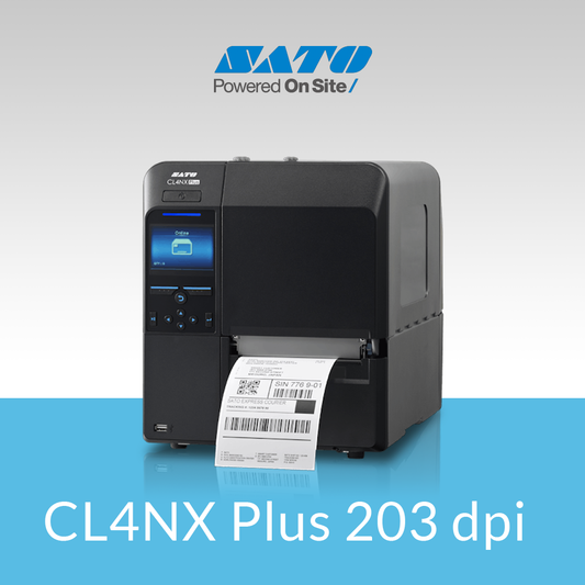 SATO CL4NX Plus 203 dpi industrial thermal label printer front view