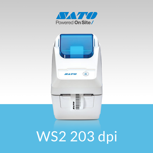 SATO WS2 203 dpi thermal label printer compact barcode printing device