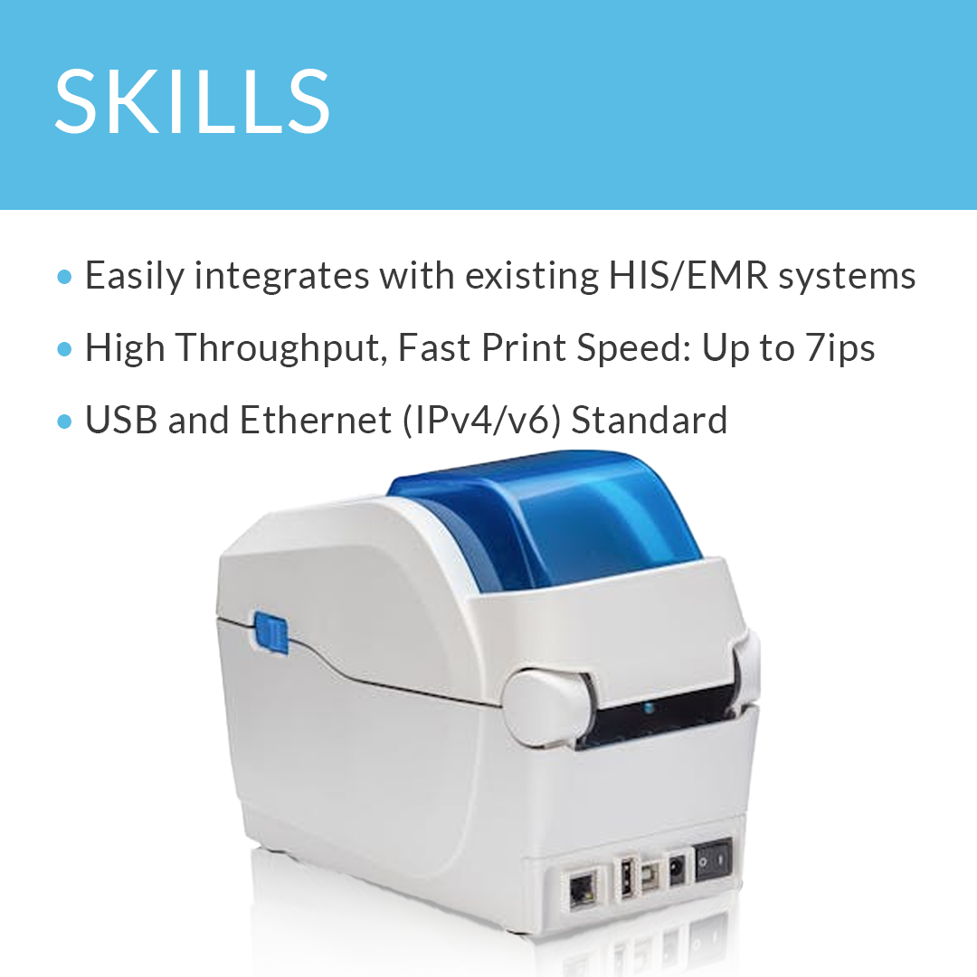 SATO WS212 300 dpi thermal label printer with key skills and features list
