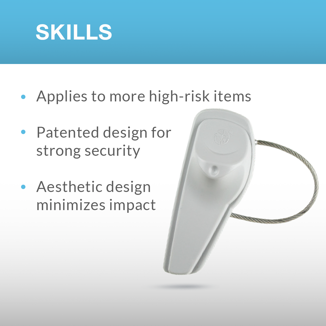 Patented pin-lock mechanism of the SuperTag III offering high extraction force and tamper resistance.