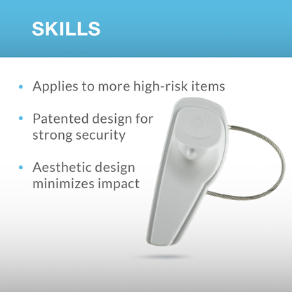 Patented pin-lock mechanism of the SuperTag III offering high extraction force and tamper resistance.
