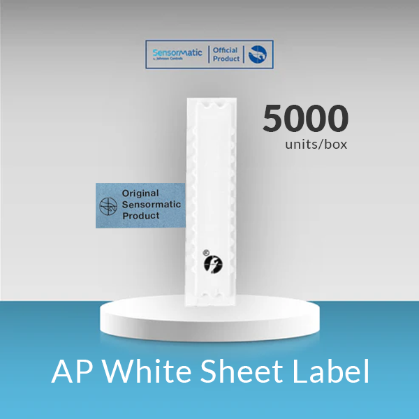 Sensormatic AP Sheet Label ZLAPS1 white AM security labels, pack of 5,000