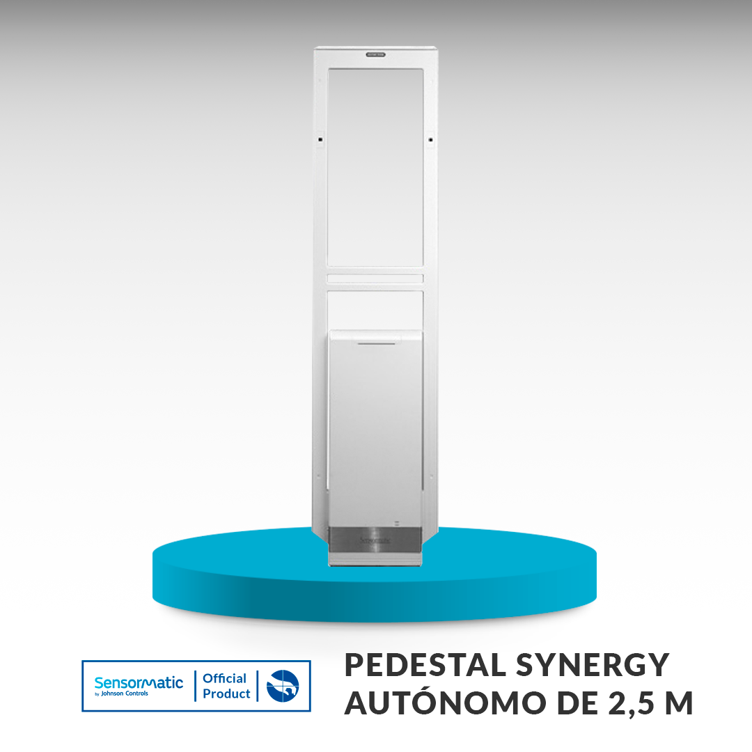 Sensormatic Synergy 2.5m self-contained AM EAS security pedestal providing wide retail anti-theft coverage.