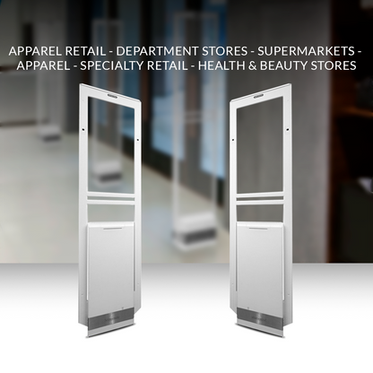 Advanced electronic Synergy pedestal equipped with metal-foil detection to prevent organized retail crime.