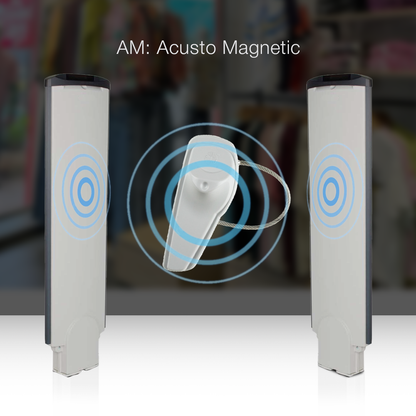 Sensormatic SuperTag III applied to footwear and leather goods for reliable anti-theft merchandise protection.