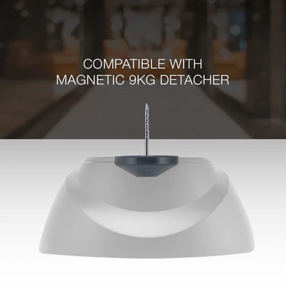 Sensormatic SuperTag paired with a manual detacher for quick and secure point-of-sale removal.