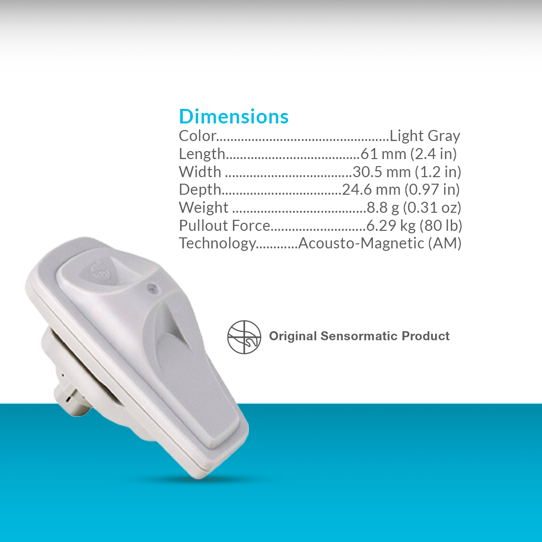 Tamper-resistant InFuzion SuperTag 4 ensuring secure attachment to apparel and general merchandise.